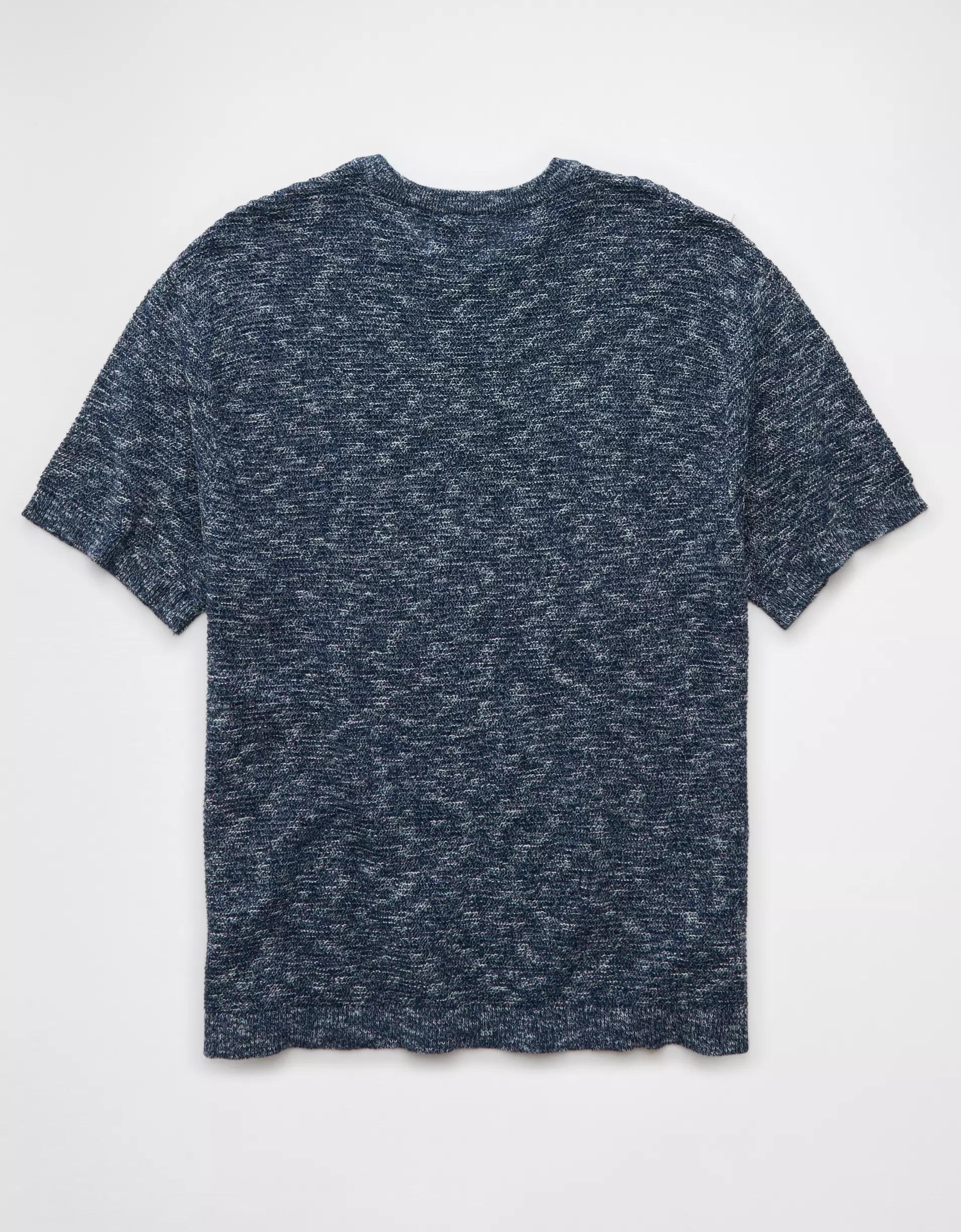 AE Linen-Blend Sweater T-Shirt Product Image