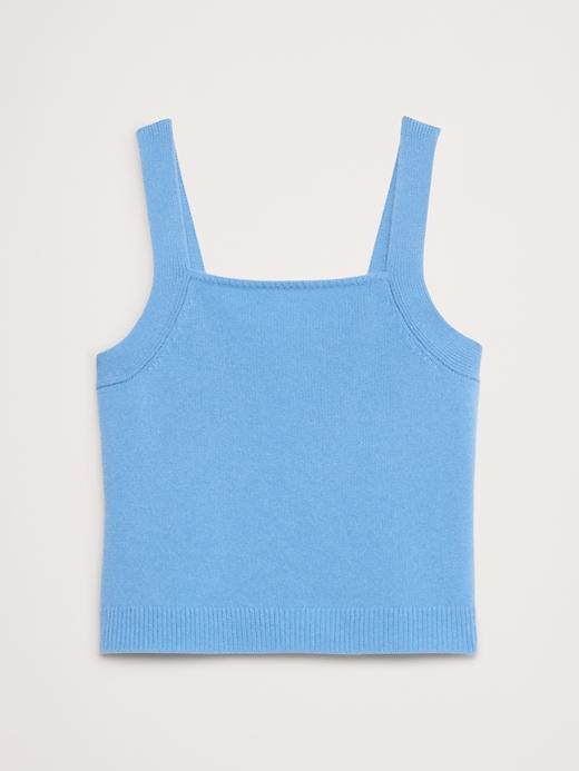 Cashmere Square-Neck Sweater Tank Product Image