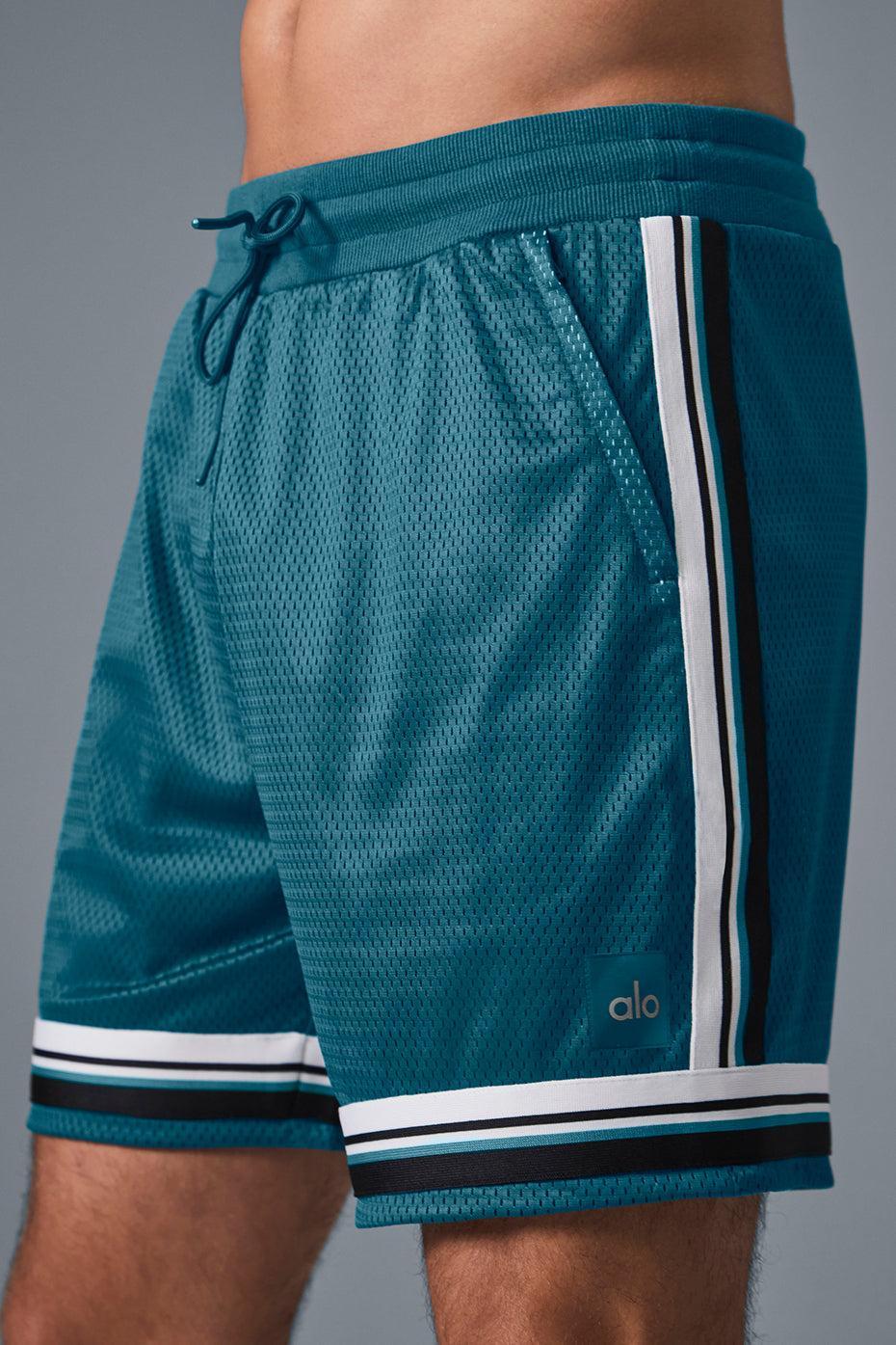 7" Key Mesh Basketball Short - Oceanic Teal Male Product Image