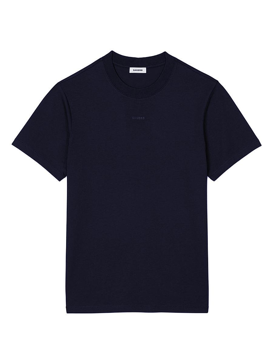 Mens Cotton T-Shirt with Logo Product Image