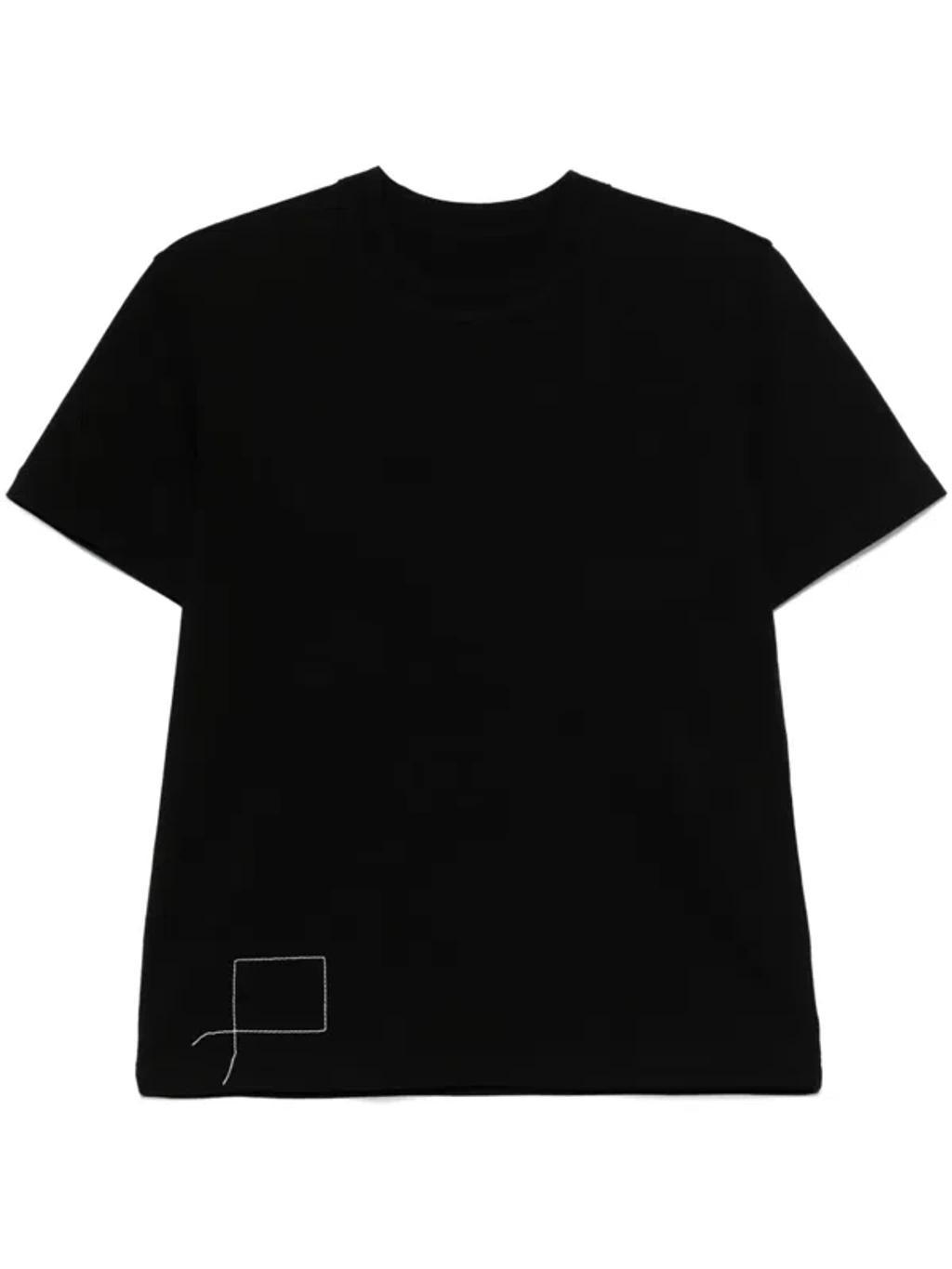 SACAI Logo-print T-shirt In Black Product Image