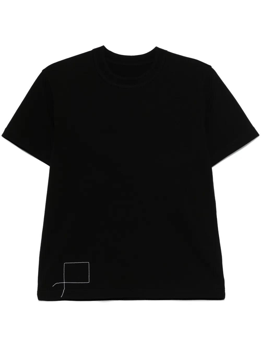 SACAI Logo-print T-shirt In Black Product Image