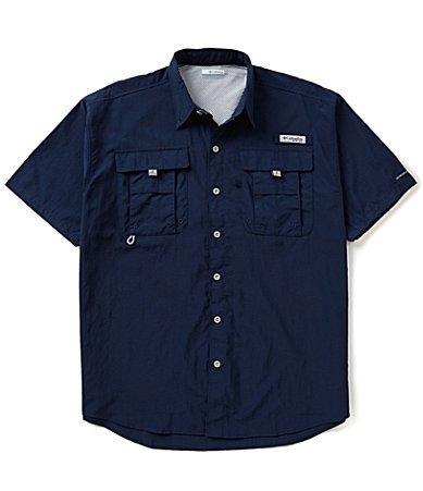 Columbia PFG Bahama II Relaxed Fit Solid Short Sleeve Woven Shirt Product Image