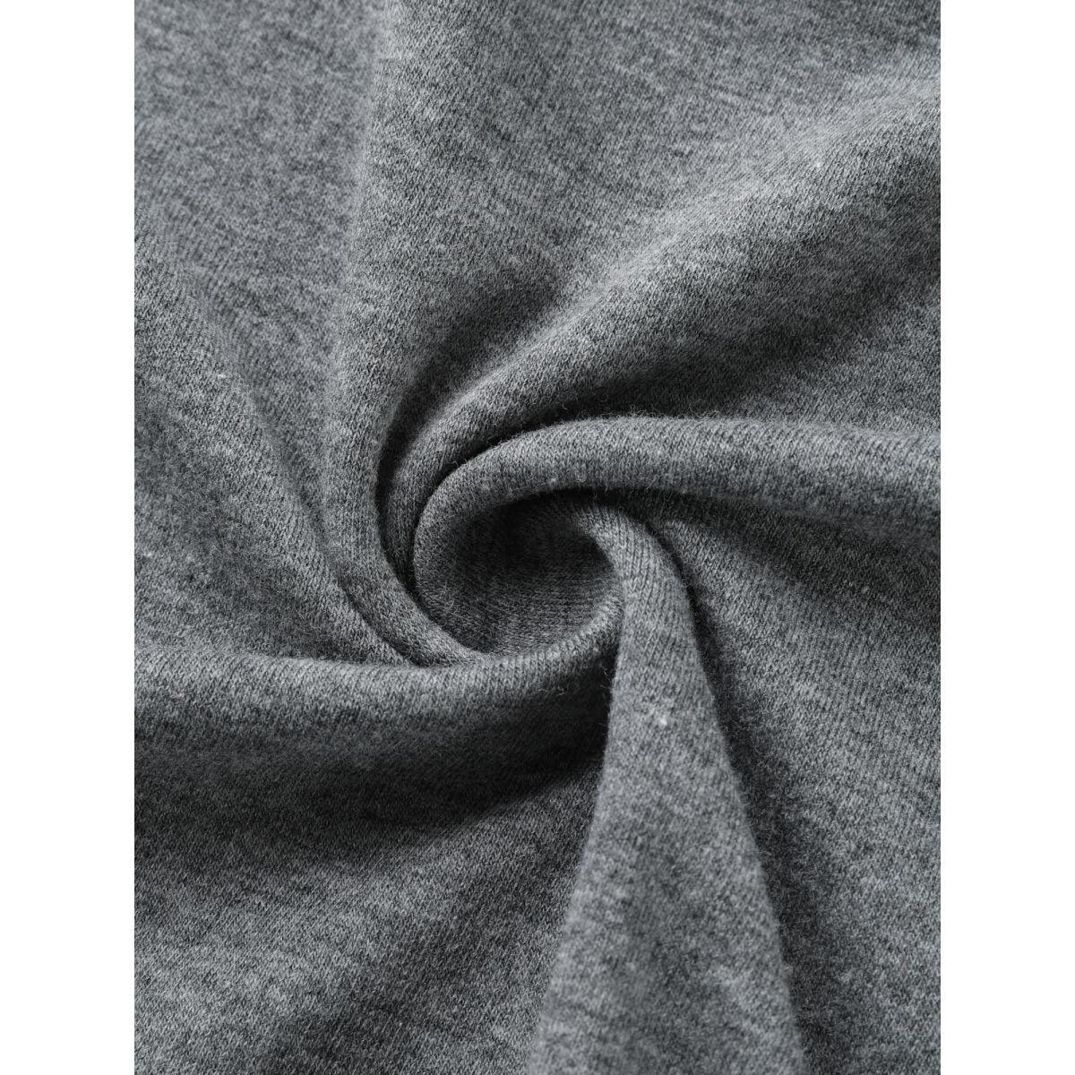 Plus Size Sunkissed Forever Round Neck T-Shirt DarkGray Women Non Natural Flowers Round Neck Everyday-Casual T-shirts BloomChic 30/6X Product Image