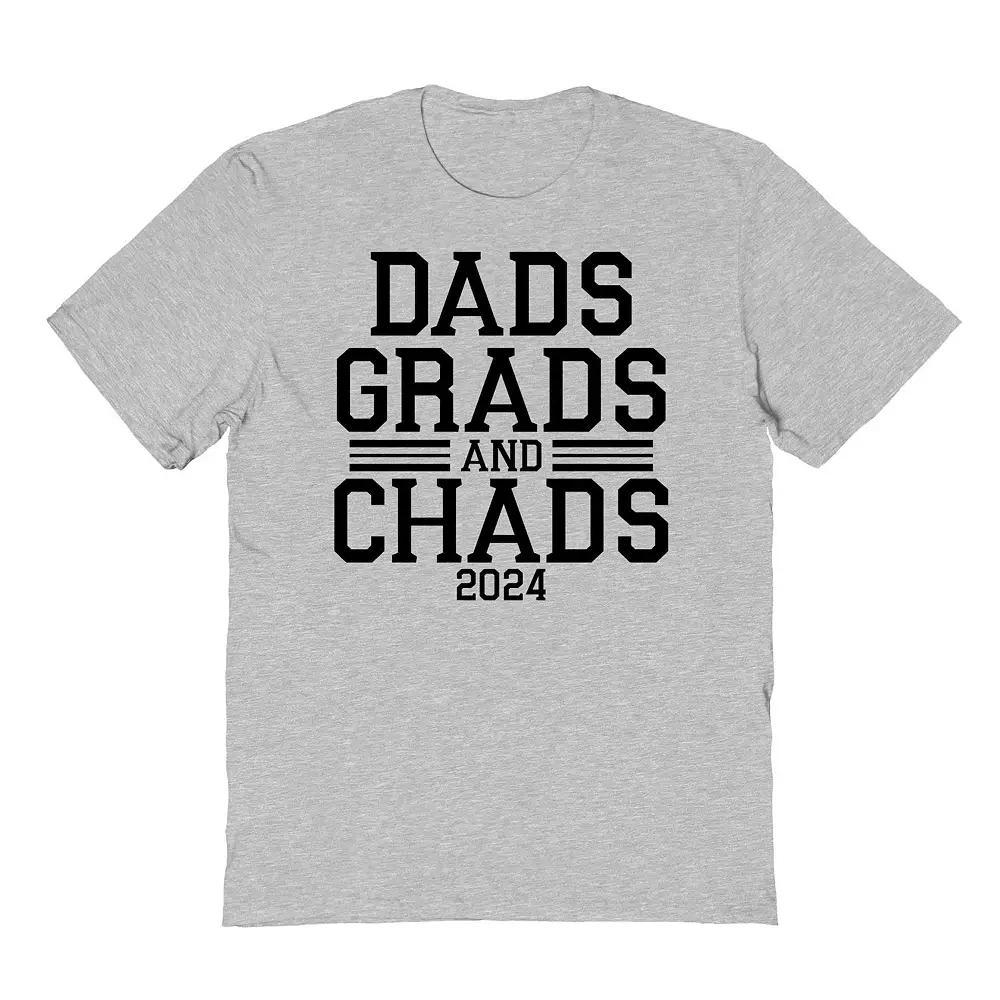 Men's COLAB89 by Threadless Dads Grad And Chads 2024 Graduate Graphic Tee, Size: XL, Ice Gray Product Image