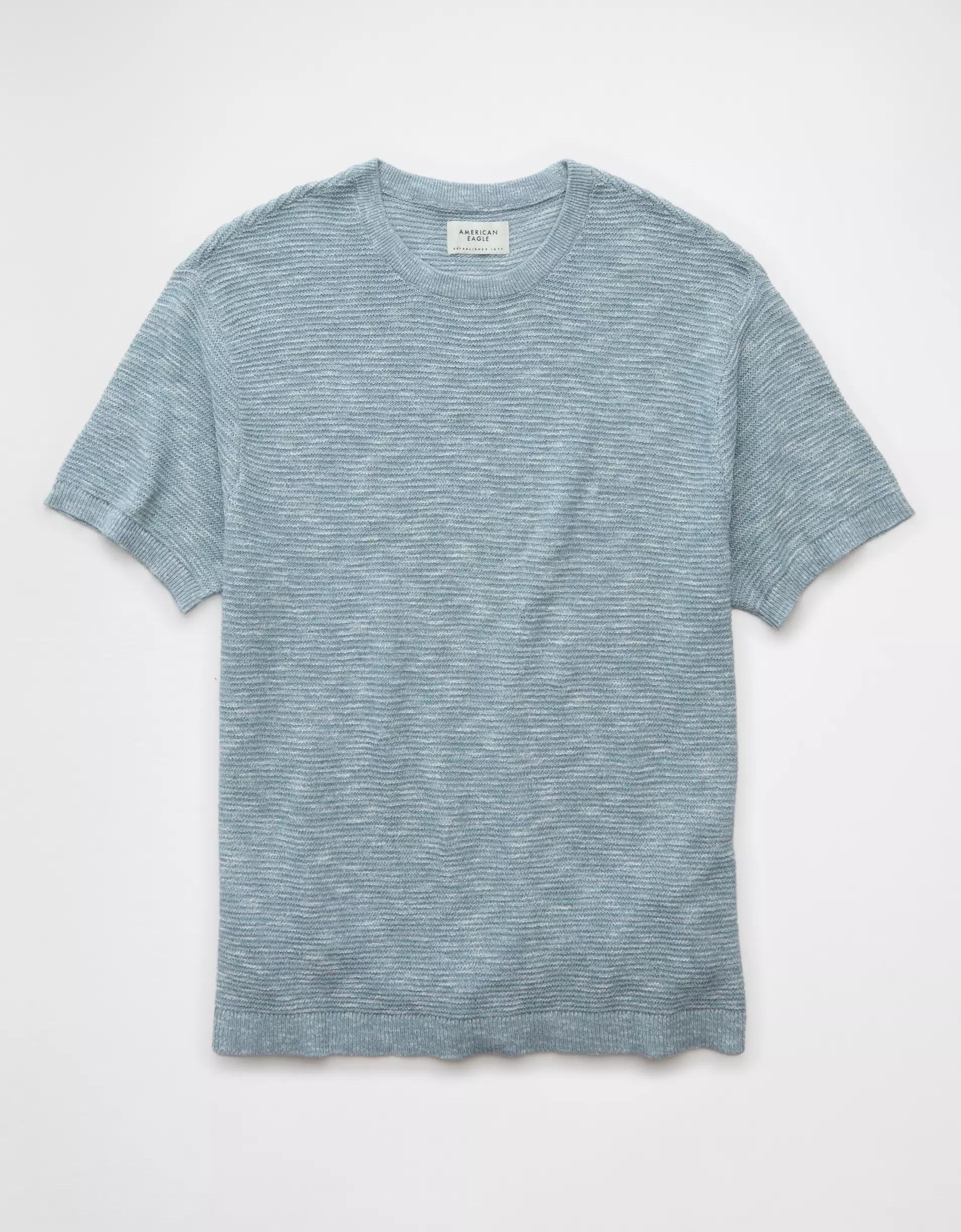 AE Linen-Blend Sweater T-Shirt Product Image
