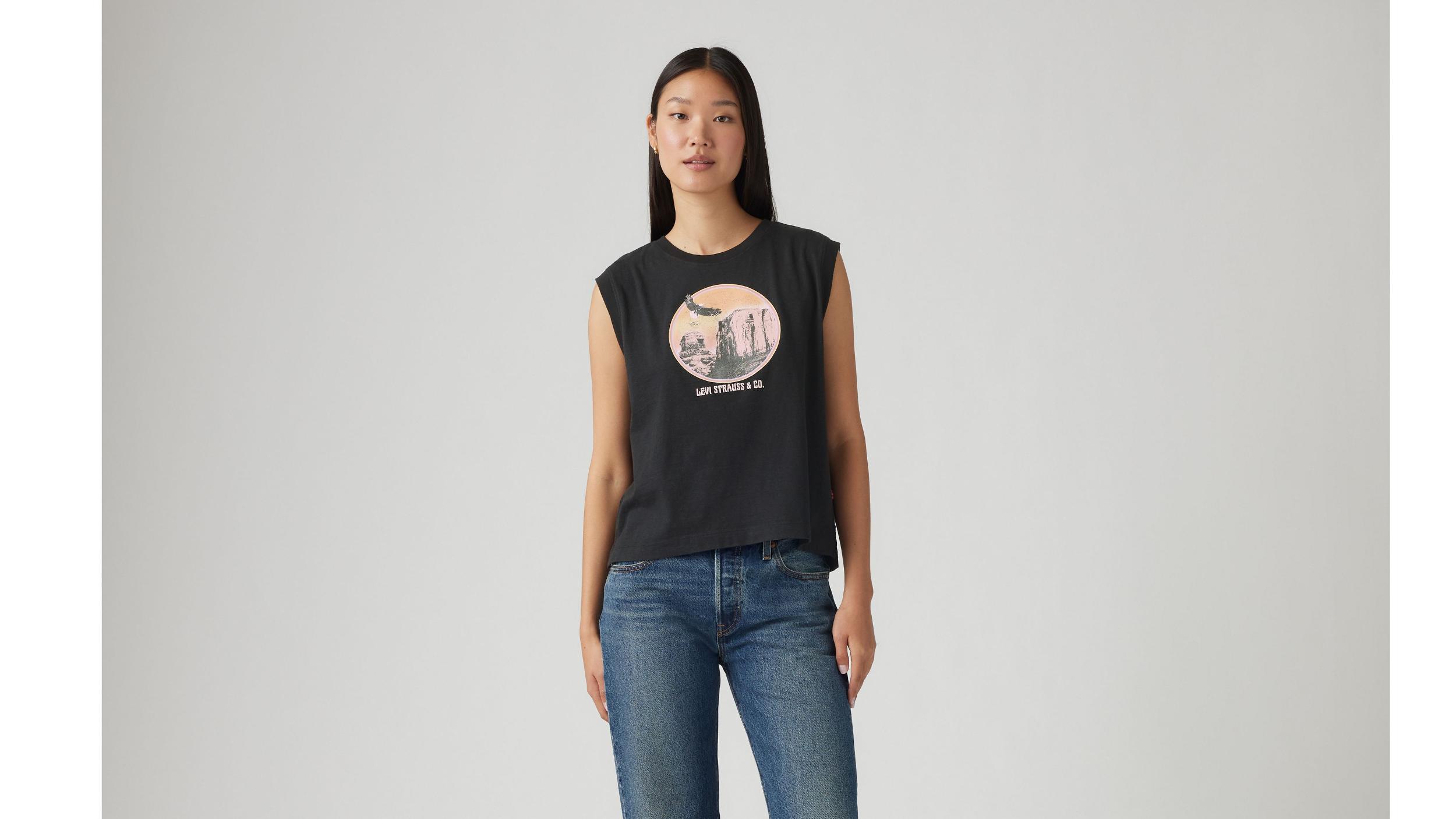 Graphic Boxy Tank Top Product Image