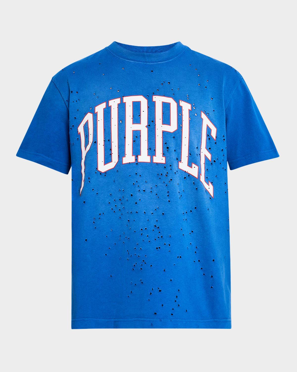 Mens Destroyed Collegiate T-Shirt Product Image