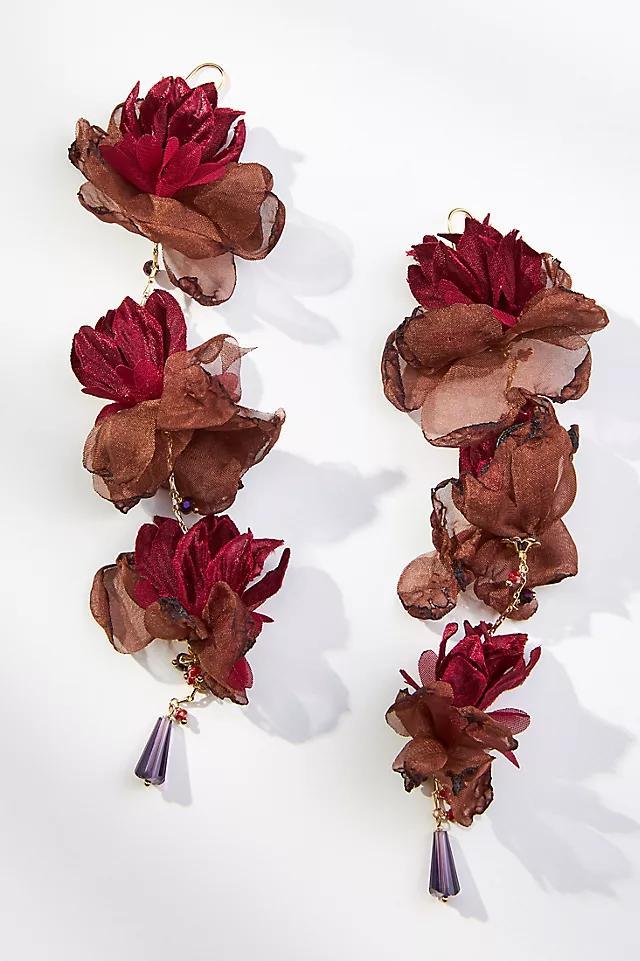 Triple Flower Earrings Product Image