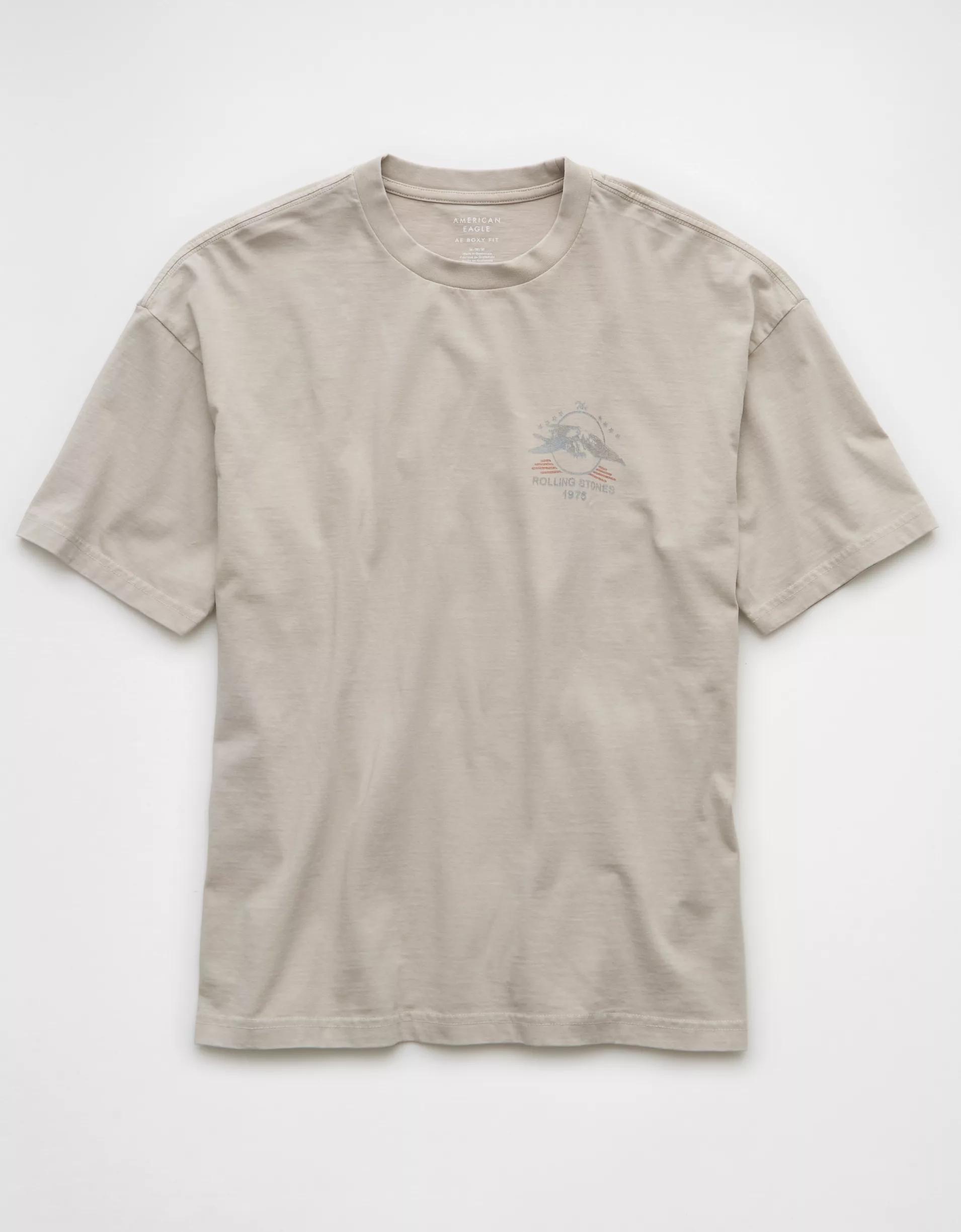 AE Boxy The Rolling Stones Graphic T-Shirt Product Image