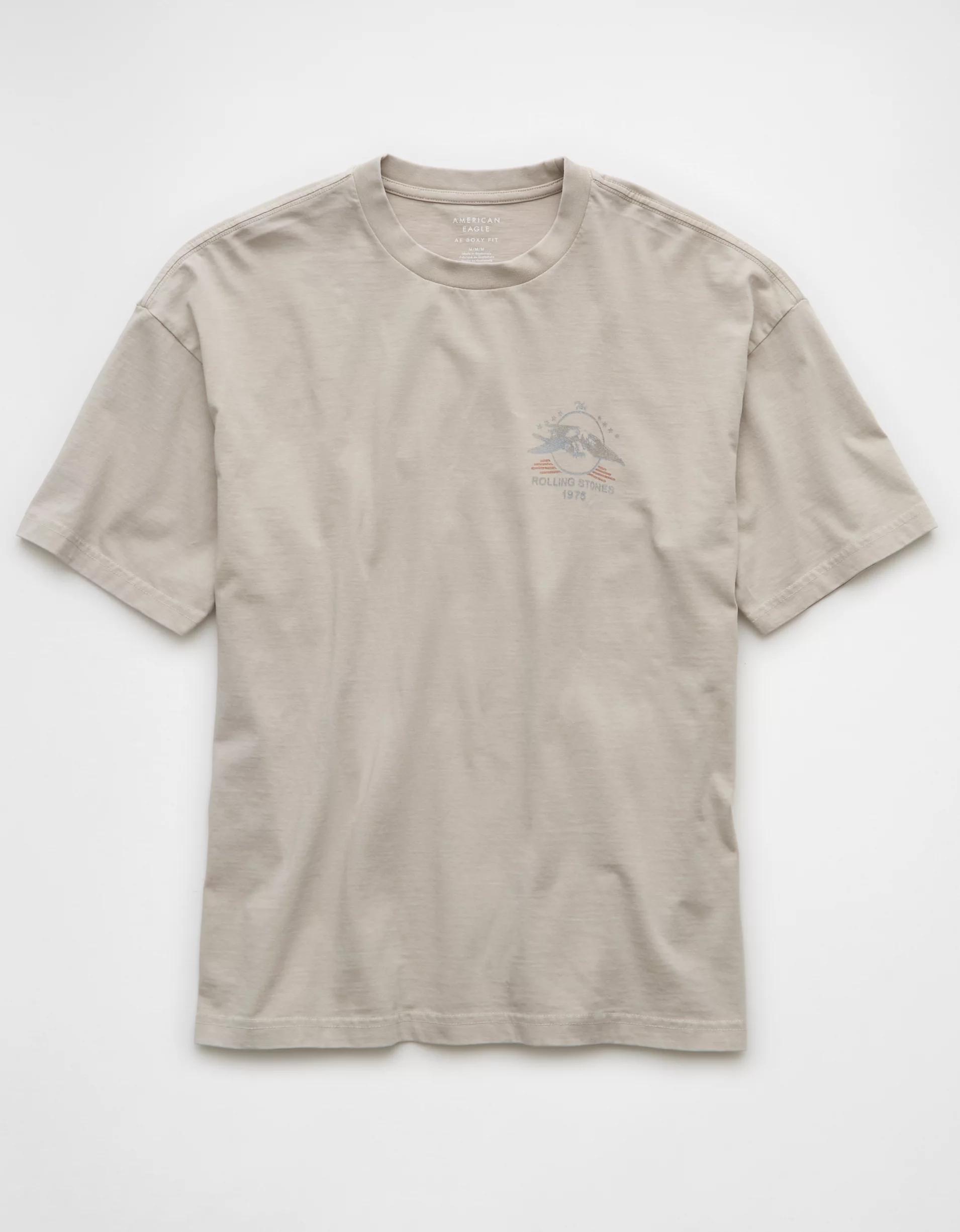 AE Boxy The Rolling Stones Graphic T-Shirt Product Image