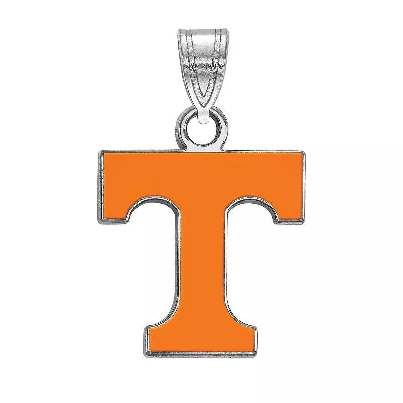 LogoArt Tennessee Volunteers Sterling Silver Rhodium Plated Small Enamel Pendant, Womens Product Image