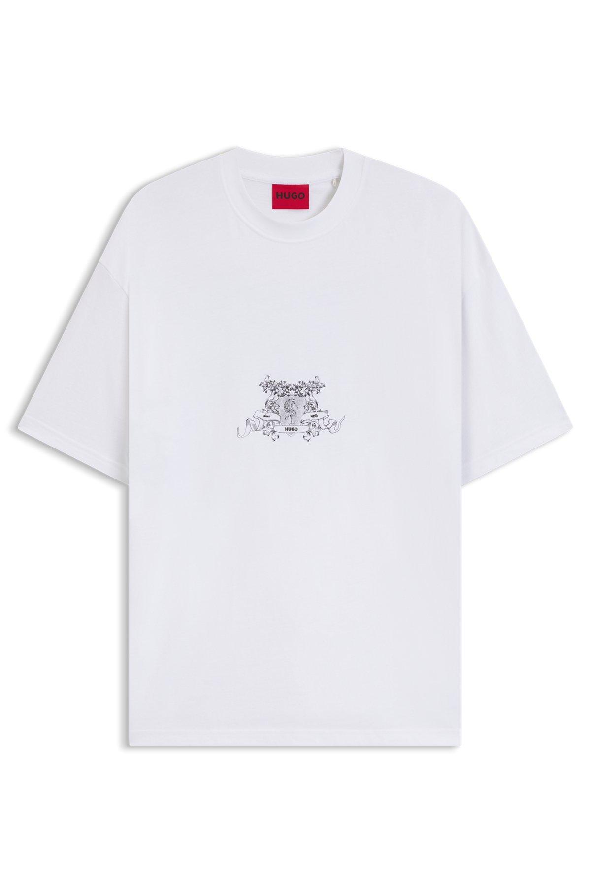 Cotton-jersey T-shirt with collection graphic Product Image