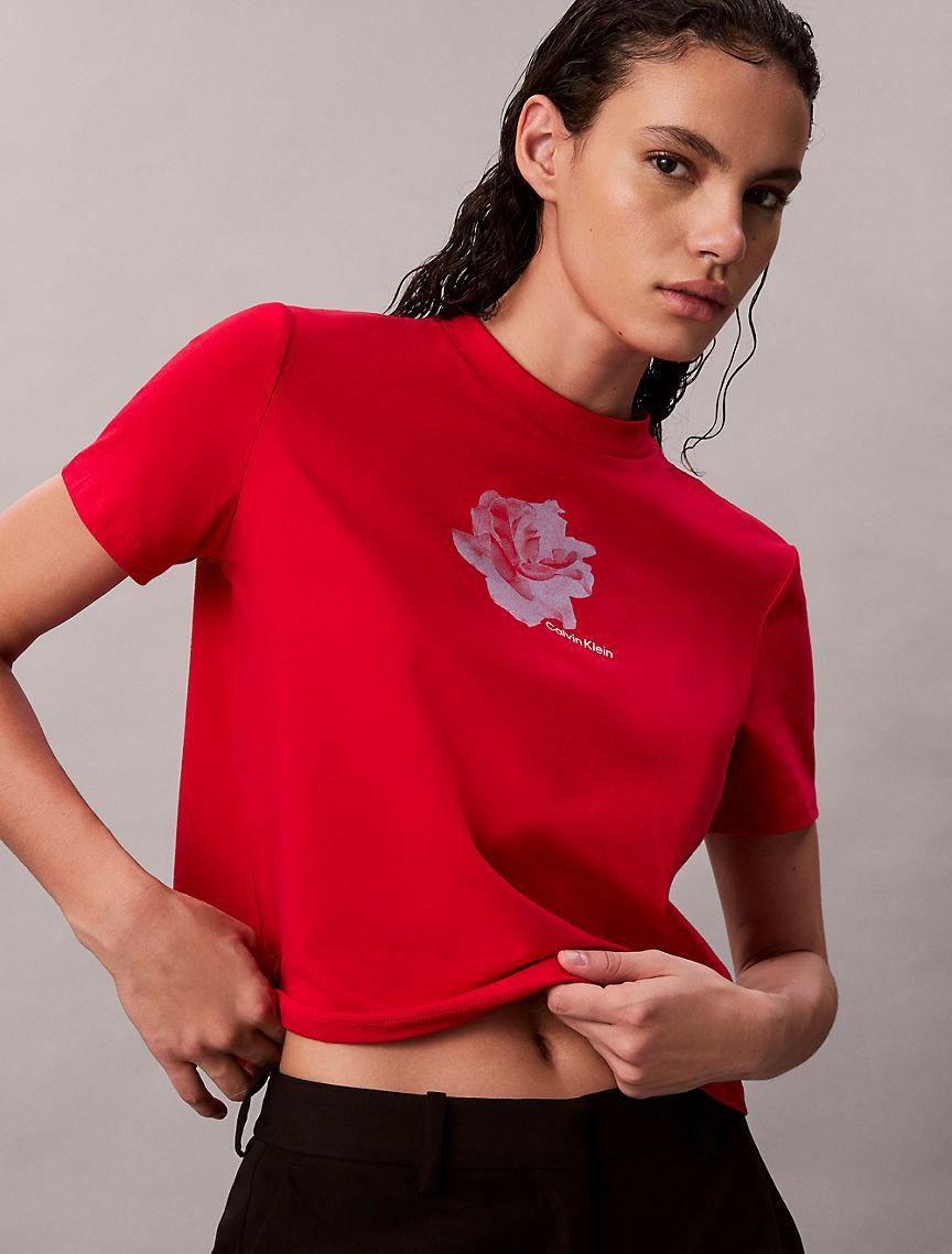 Floral Graphic Slim T-Shirt Product Image