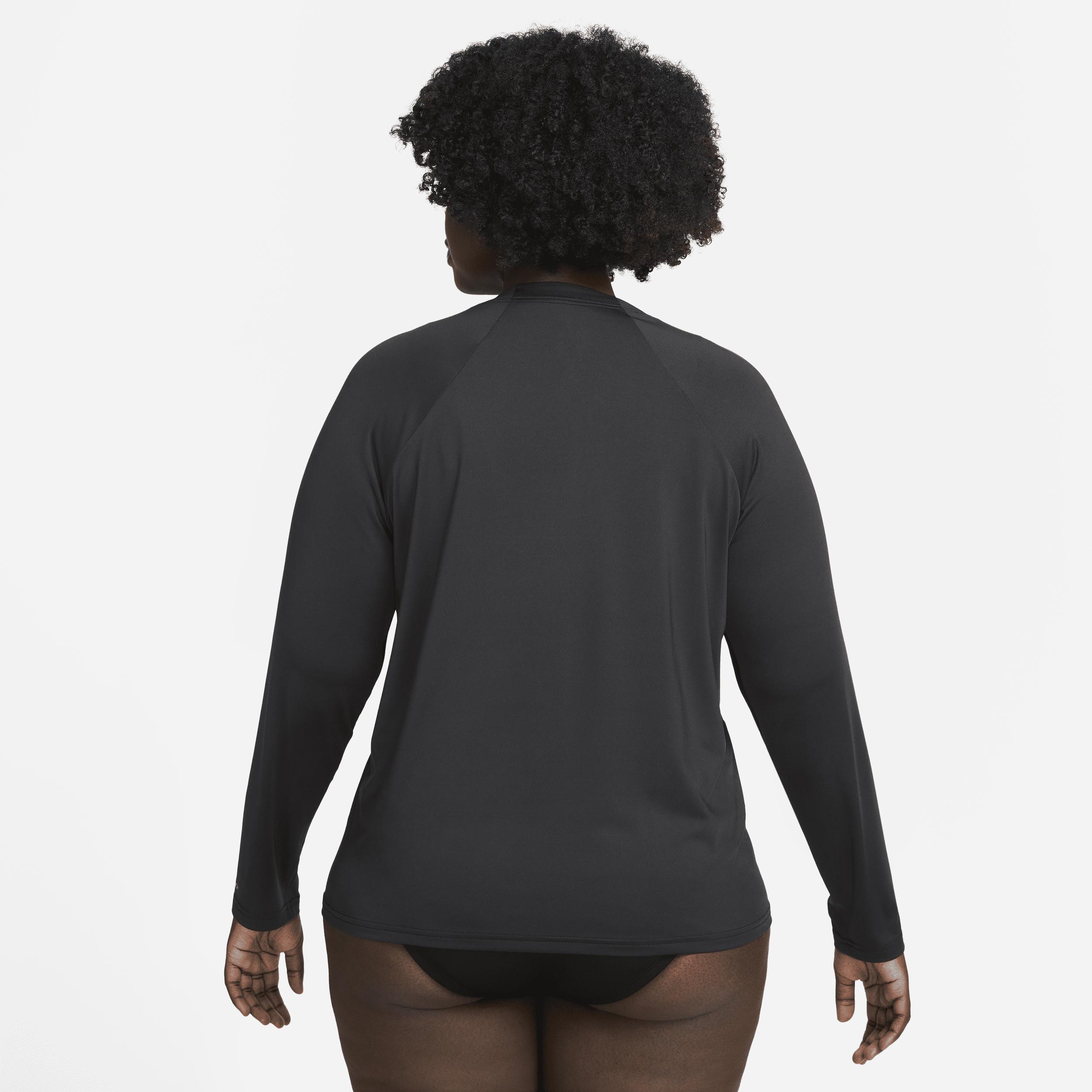 Nike Women's Essential Dri-FIT Long-Sleeve Hydroguard Swim Top (Plus Size) Product Image