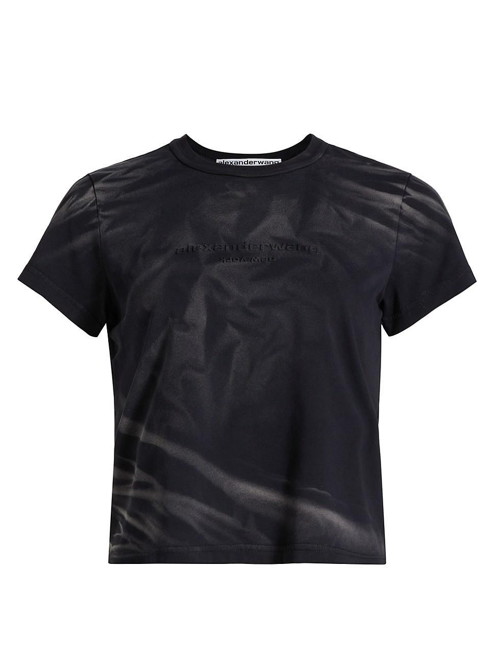 Womens Crease Wash Shrunken Jersey T-Shirt Product Image