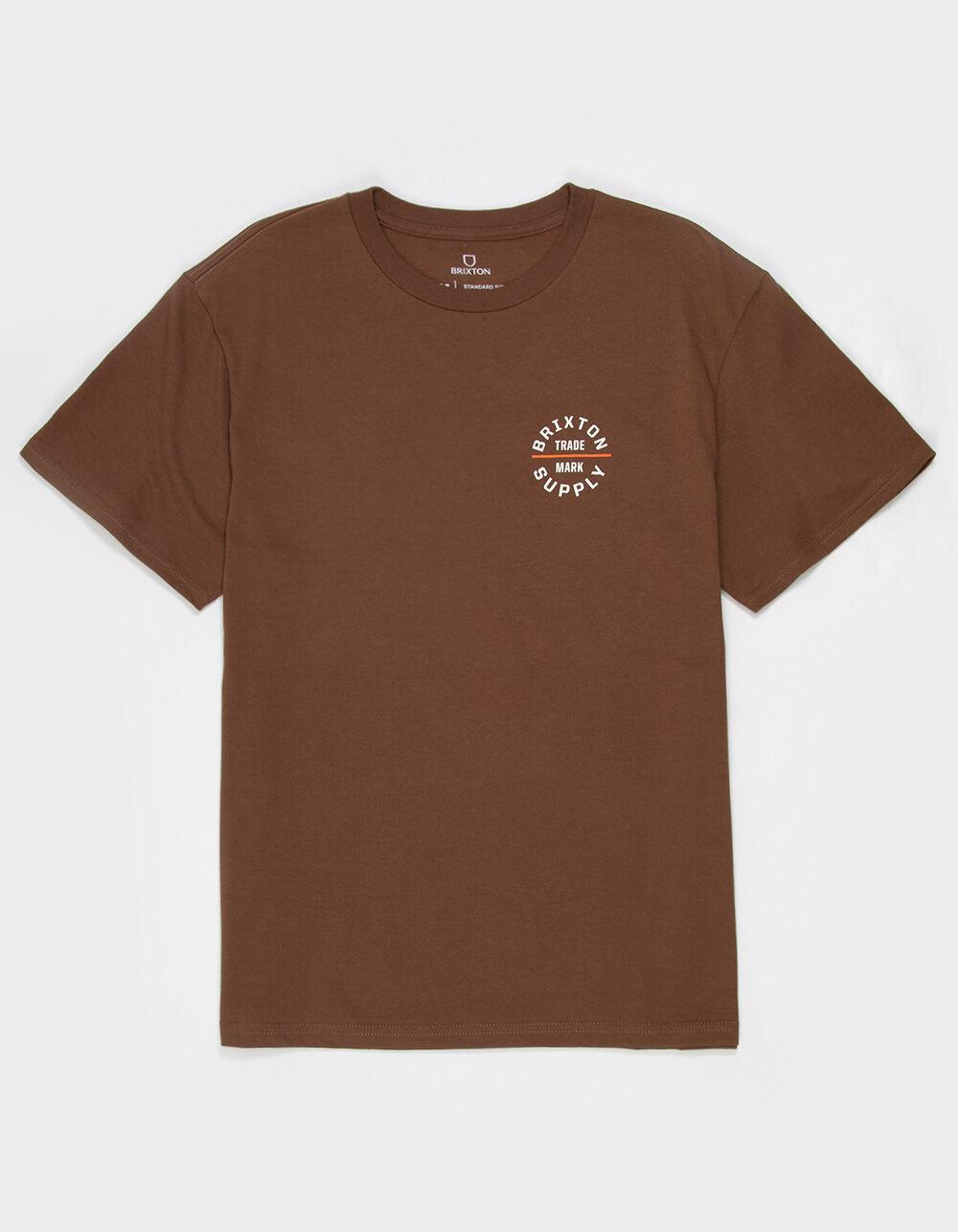 BRIXTON Oath Mens Tee - BROWN Product Image