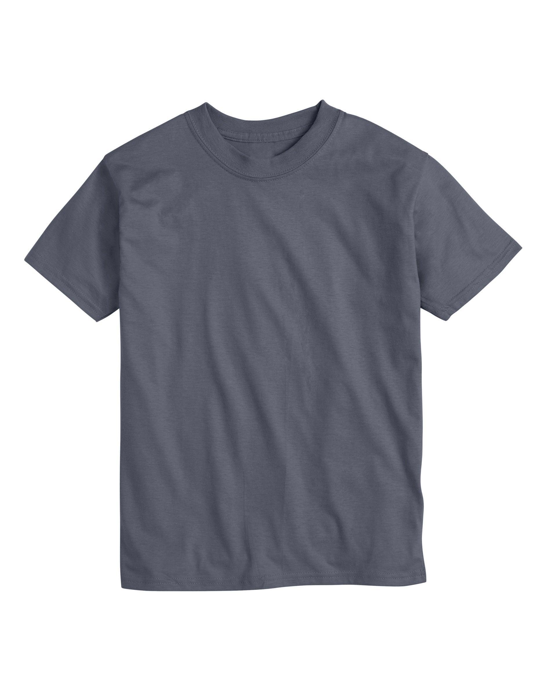 Men's Hanes® Beefy-T 2-Pack T-Shirt, Size: Large, Grey Heather Product Image