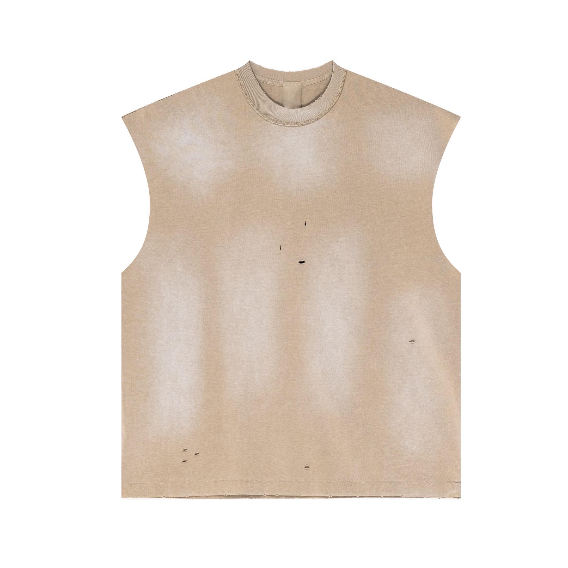 Vintage Distressed Tank Tops Sleeveless Shirts Product Image