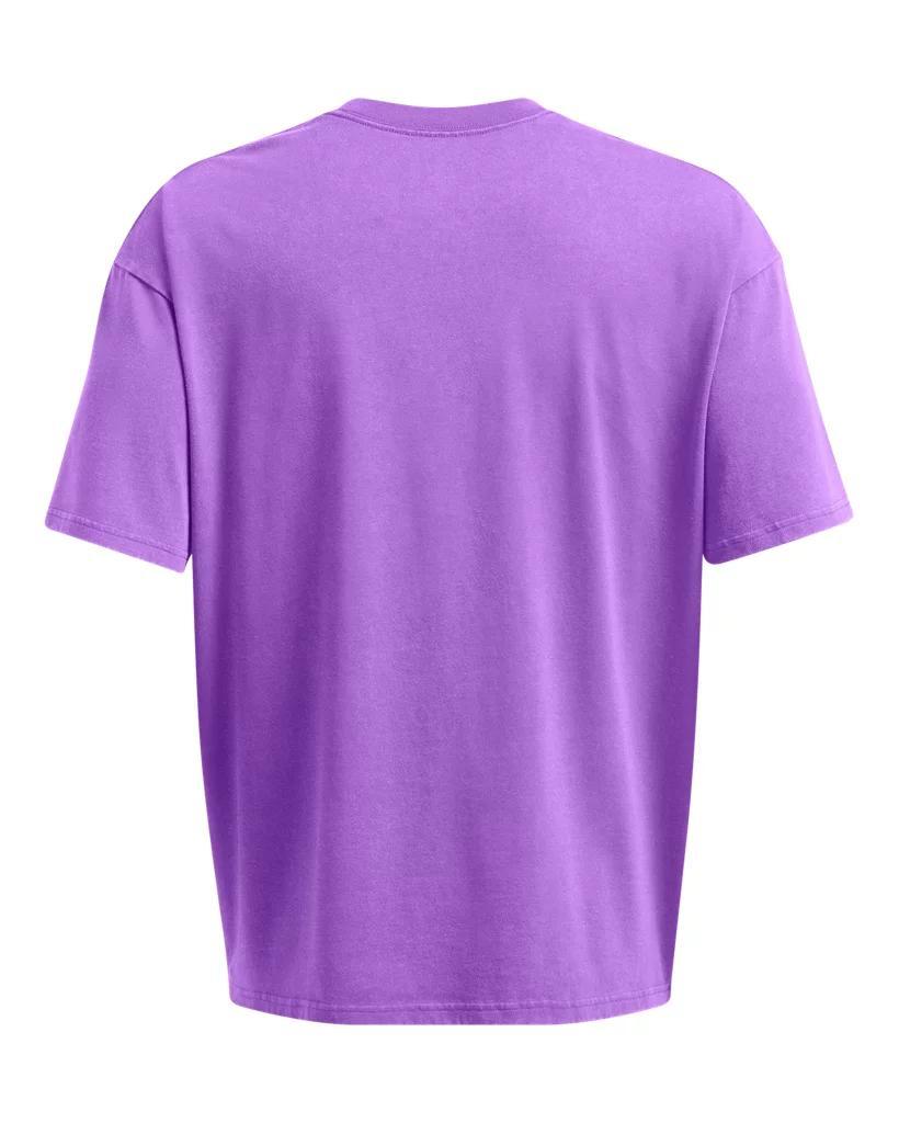 Men's UA Heavyweight Oversized Logo Wash Short Sleeve Product Image