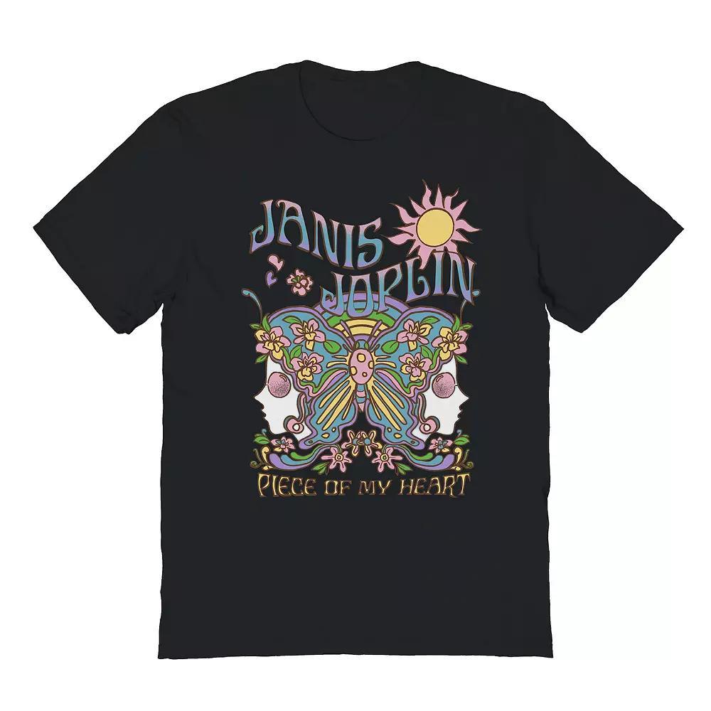 Men's Janis Heart Graphic Tee, Size: Medium, Black Product Image