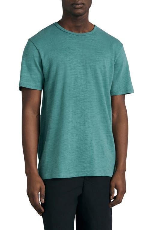 rag & bone Men's Classic Flame Slub Cotton T-Shirt in Forest Green at Nordstrom, Size Small Product Image