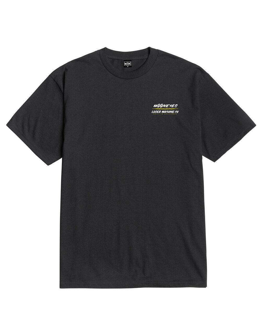 LOSER MACHINE x Mooneyes Blue Collar Mens Tee - BLACK Product Image