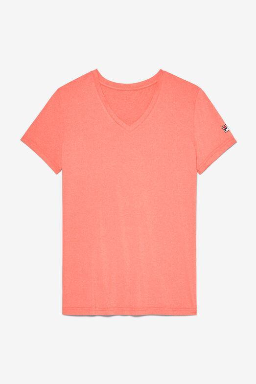 TENNIS SHORT SLEEVE V-NECK TOP Product Image