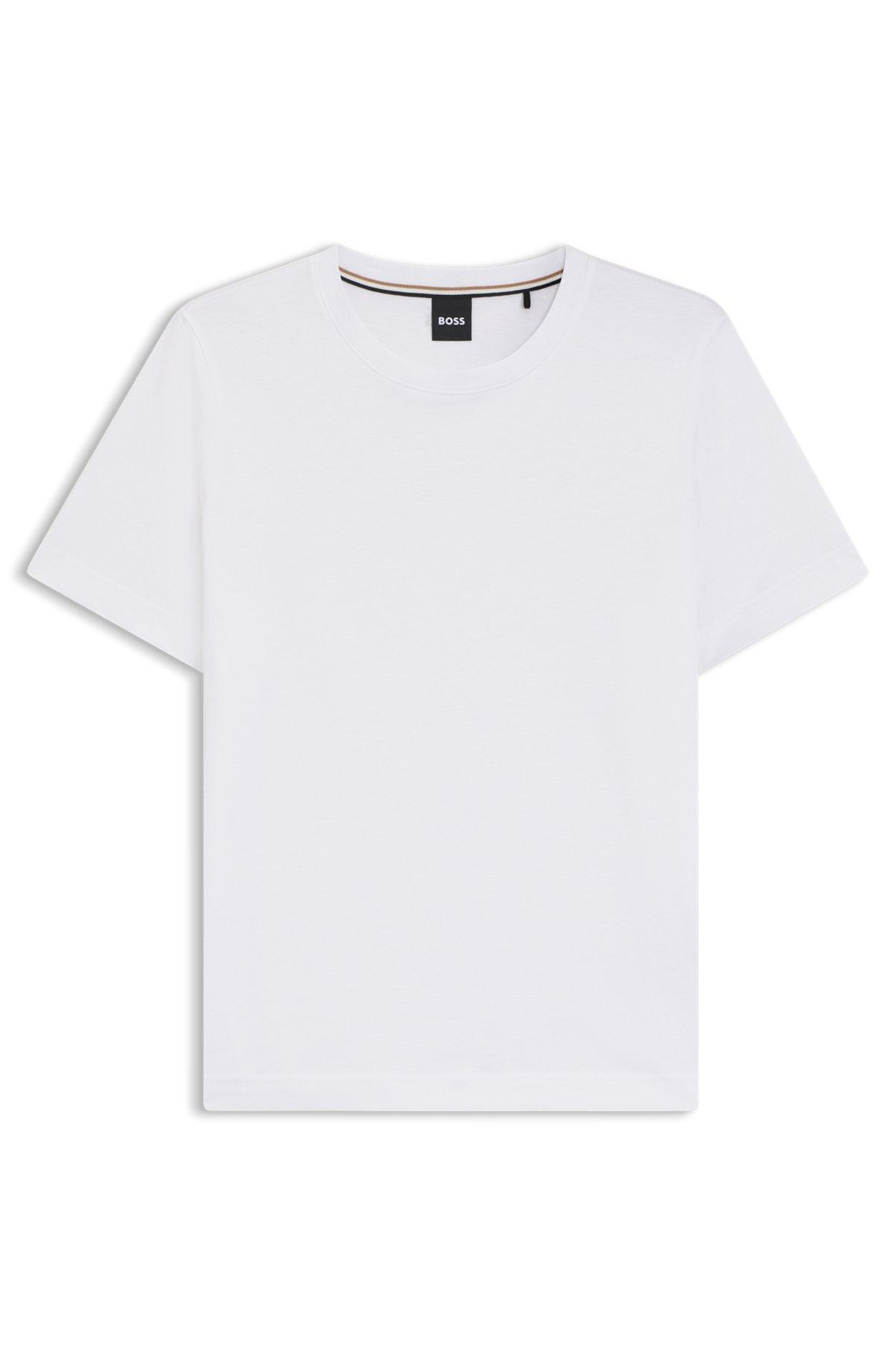 BOSS - Loose-fit T-shirt in cotton jersey - White Product Image