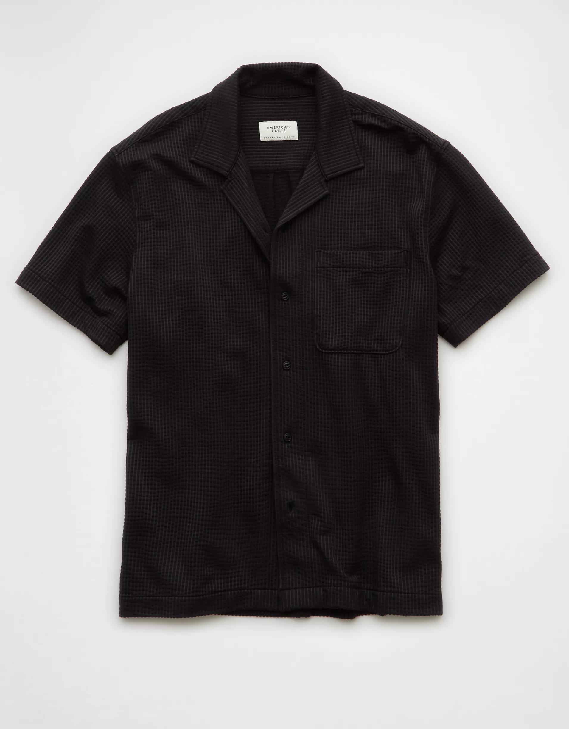 AE Seersucker Button-Up Camp Shirt Product Image