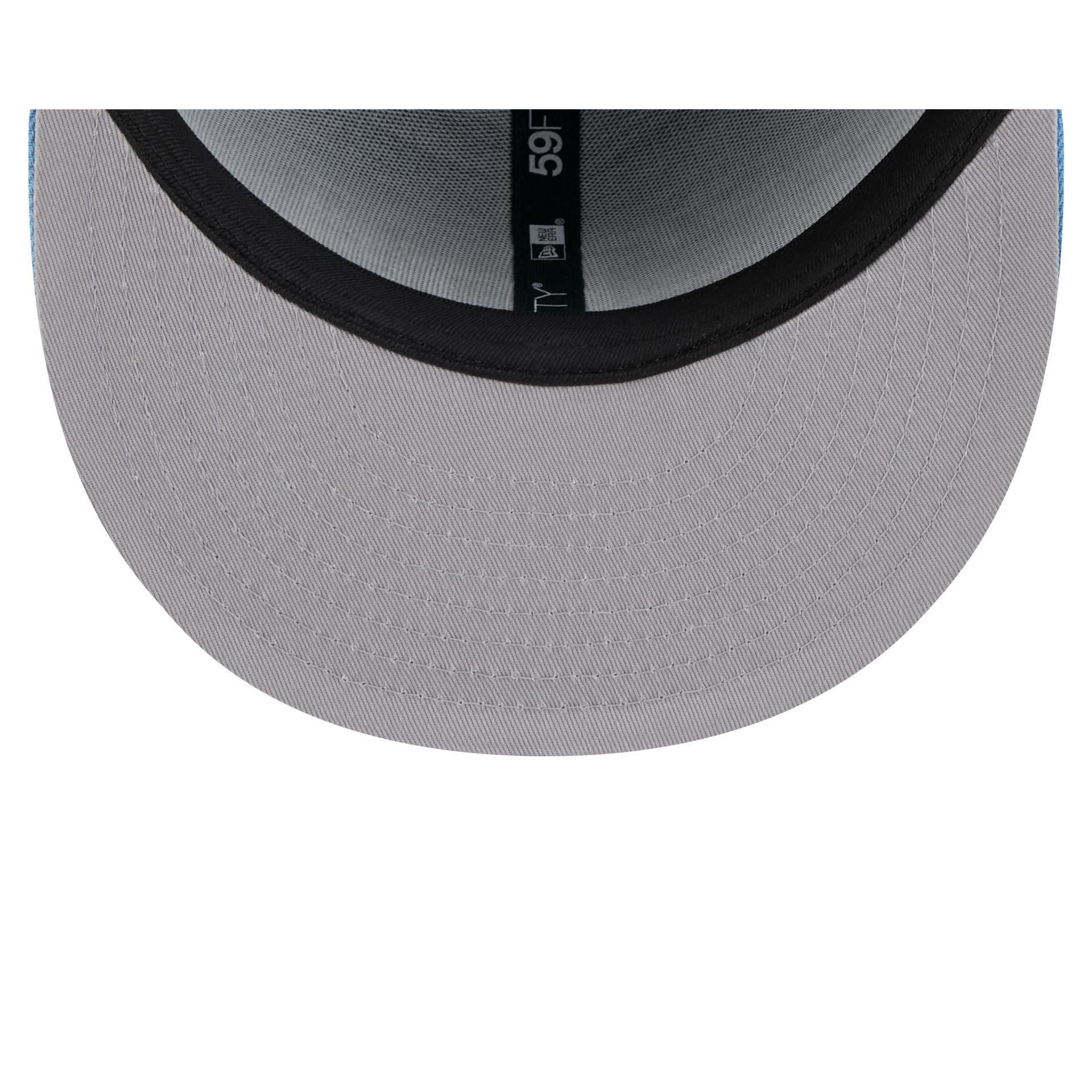 Tampa Bay Rays Pinstripe League Pin 59FIFTY Fitted Hat Male Product Image