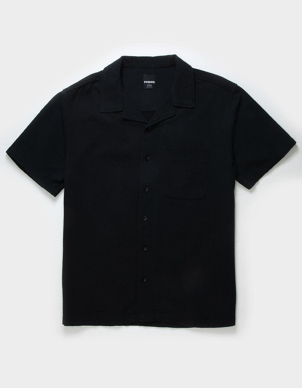 RSQ Mens Solid Texture Camp Shirt Product Image