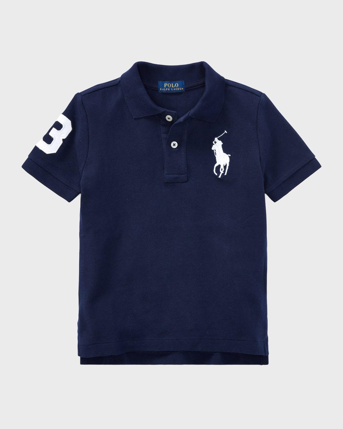 Boys Big Pony Pique Knit Polo, Size 2-7 Product Image