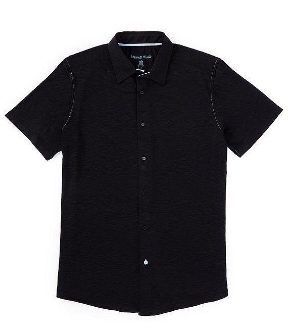 Visconti Stretch Textured Short Sleeve Woven Shirt Product Image
