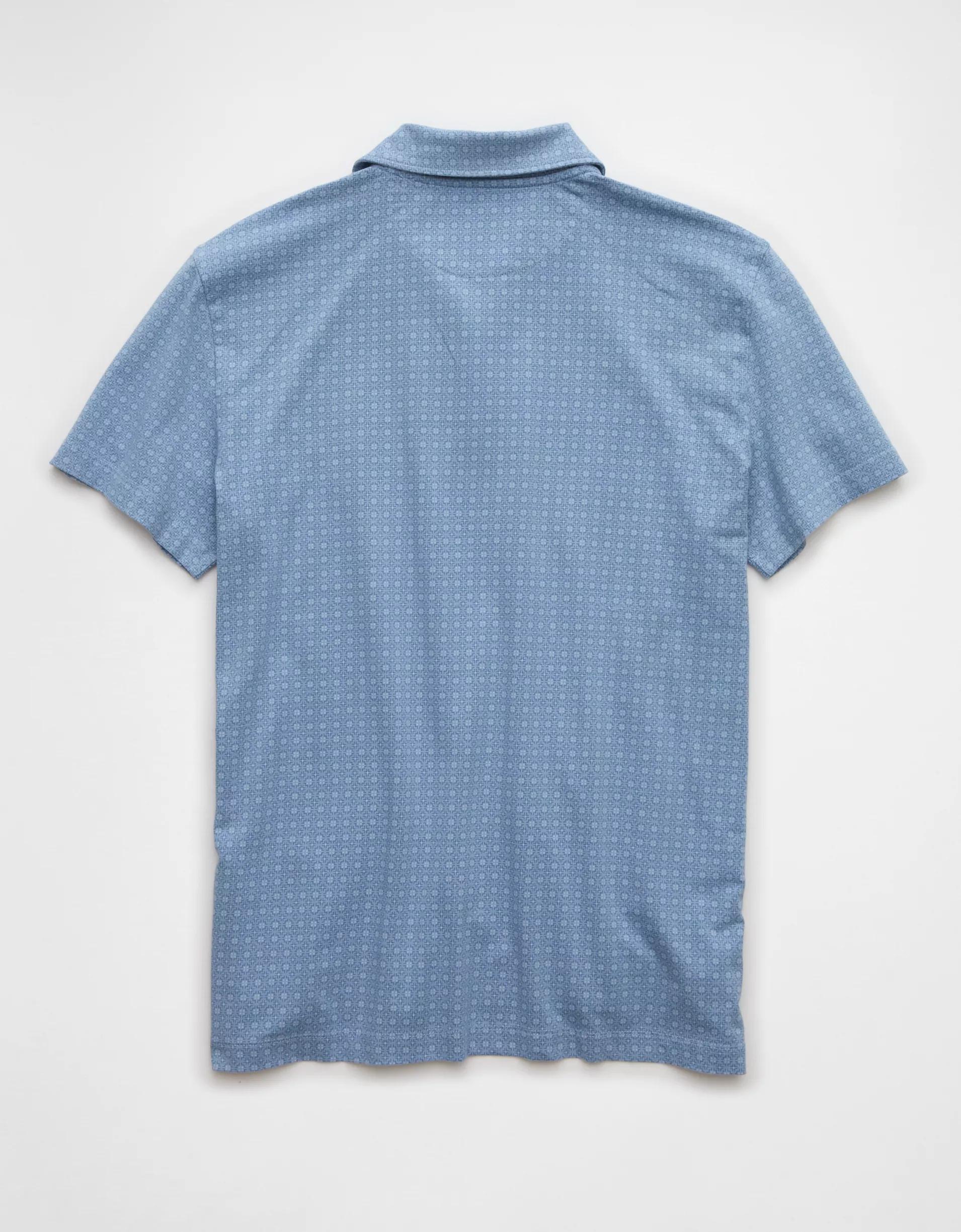 AE 24/7 Club Logo Printed Polo Shirt Product Image