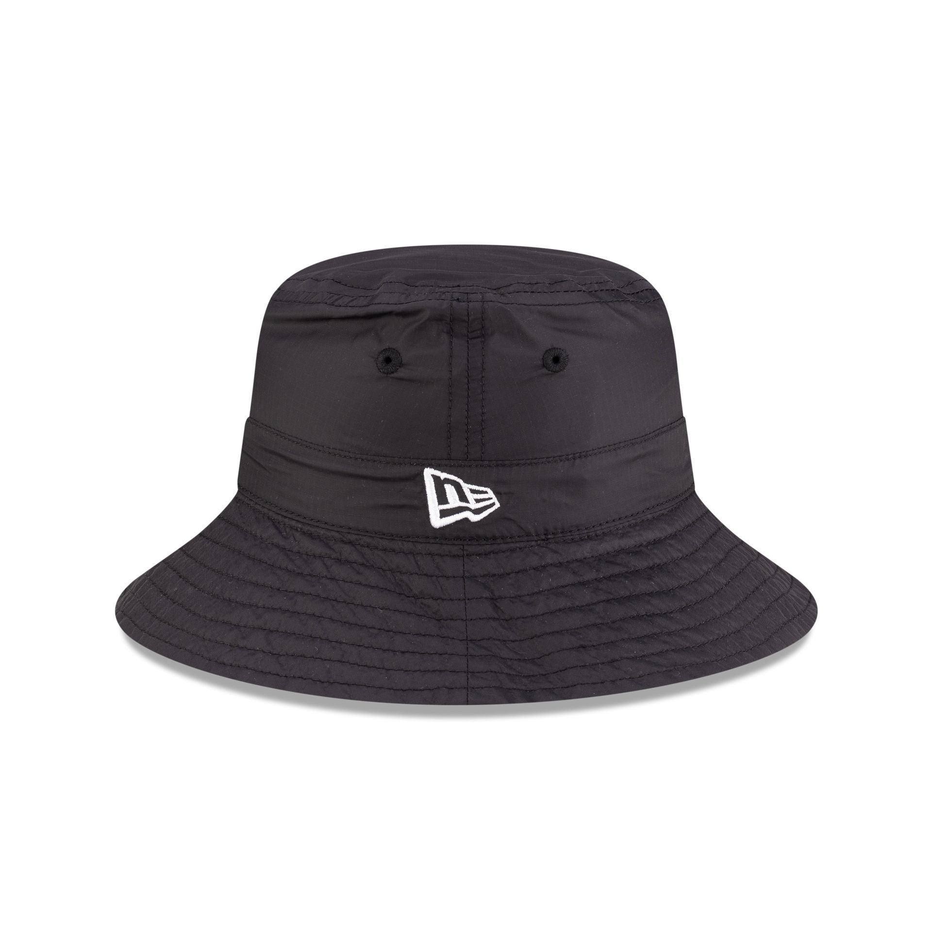 New Era Cap Packable Ripstop Black Bucket Hat Male Product Image