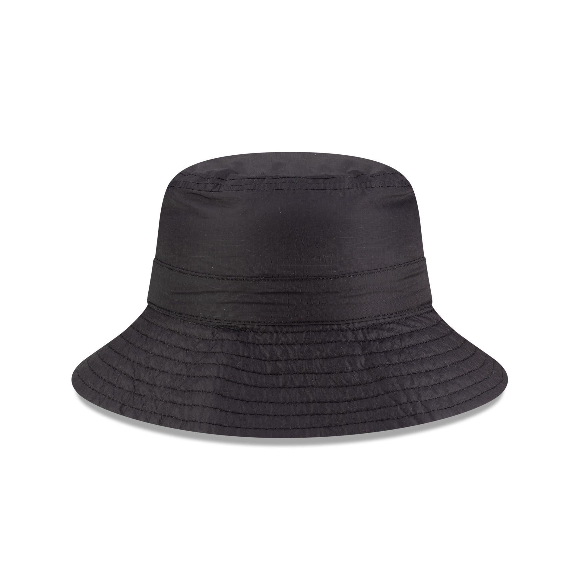 New Era Cap Packable Ripstop Black Bucket Hat Male Product Image