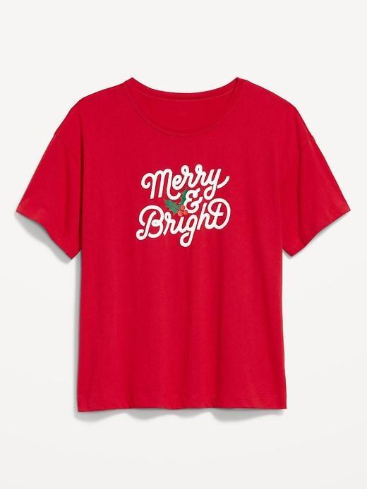 Matching Holiday-Graphic T-Shirt for Women Product Image