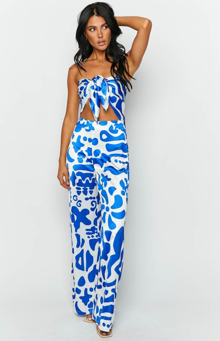 Mykonos Blue Print Pants Baby Product Image