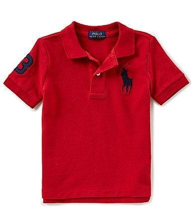 Boys Big Pony Pique Knit Polo, Size 2-7 Product Image