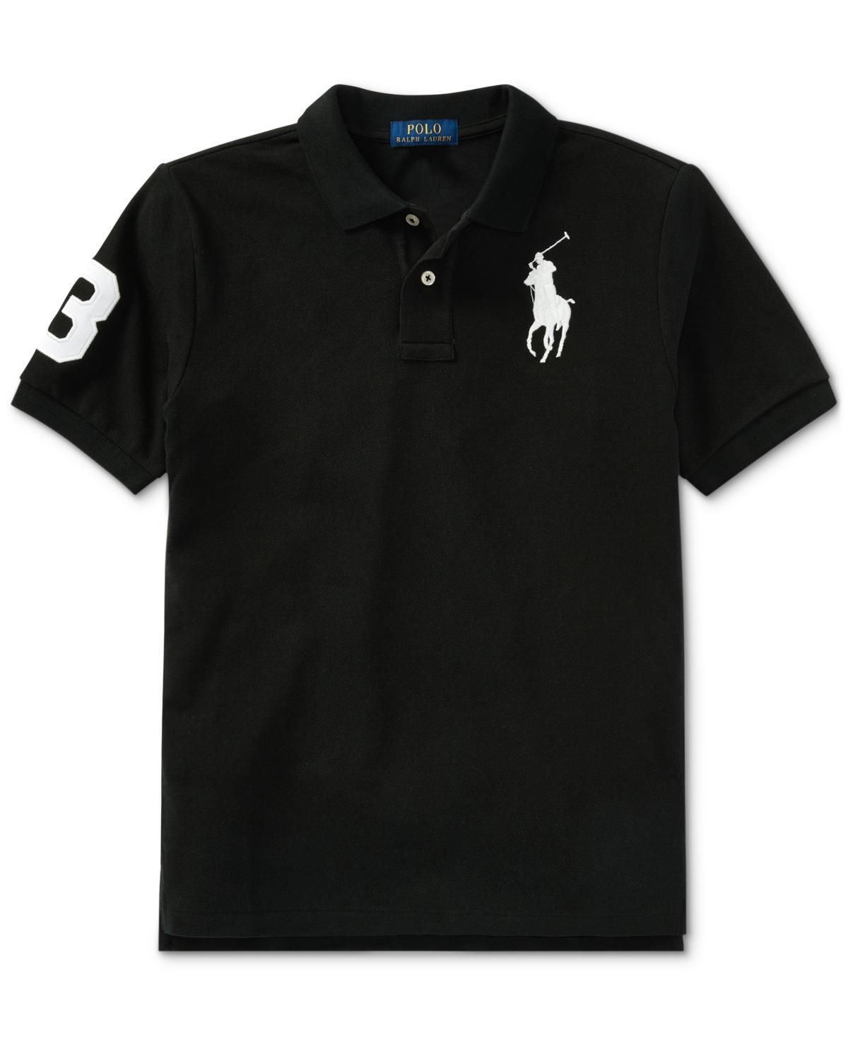 Boys Big Pony Pique Knit Polo, Size 2-7 Product Image