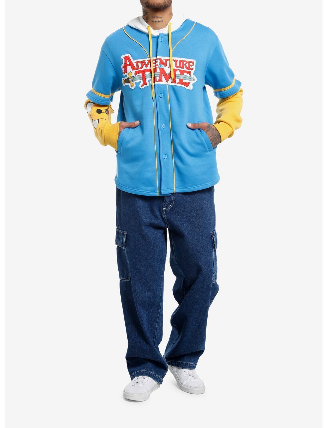 Adventure Time Finn Jake Jersey Twofer Hoodie Product Image