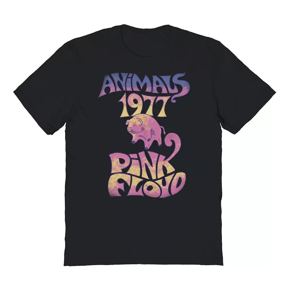 Men's Pink Floyd Animals Graphic Tee, Size: Large, Black Product Image