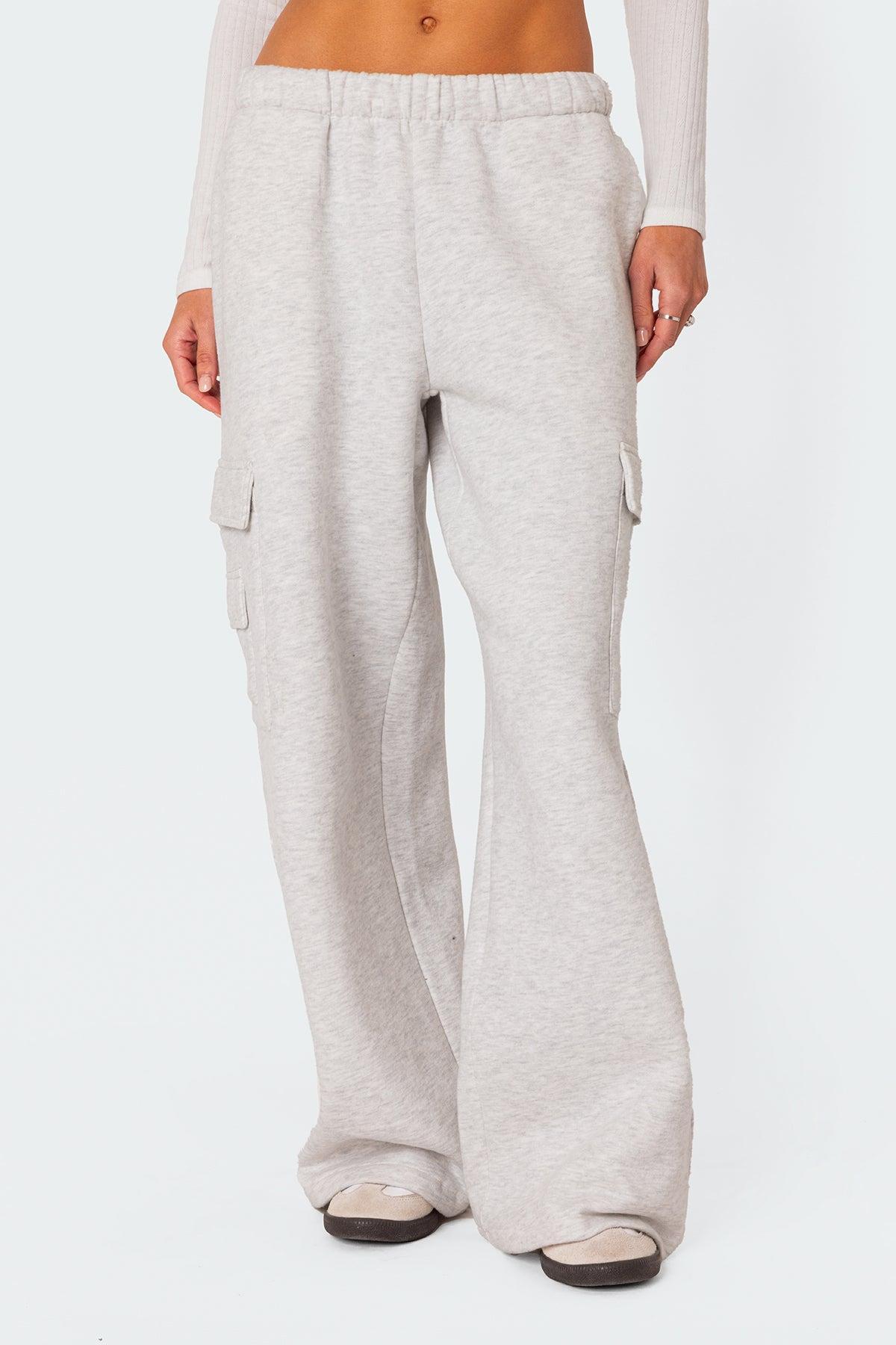 Wide Leg Cargo Sweatpants Product Image