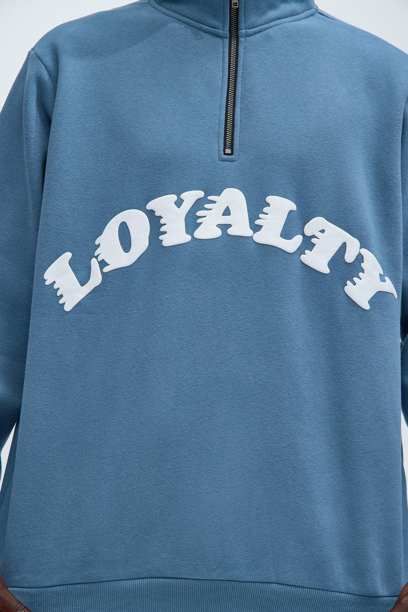 Loyalty Quarter Zip Sweatshirt - Blue Product Image