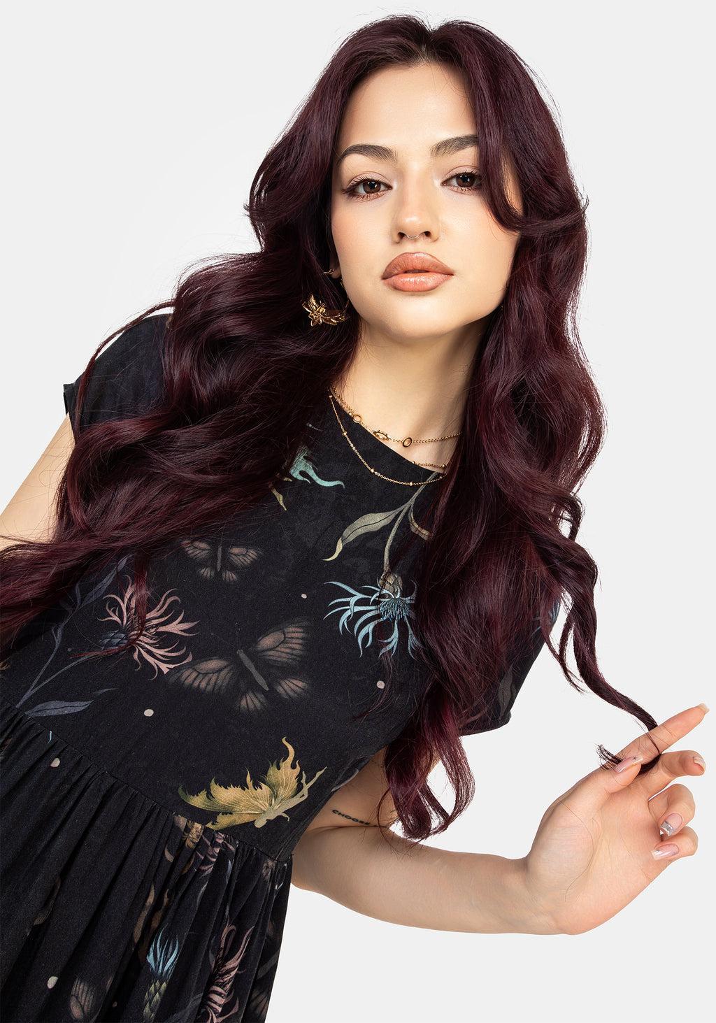 Rosanella Floral Print Mini Smock Dress Product Image