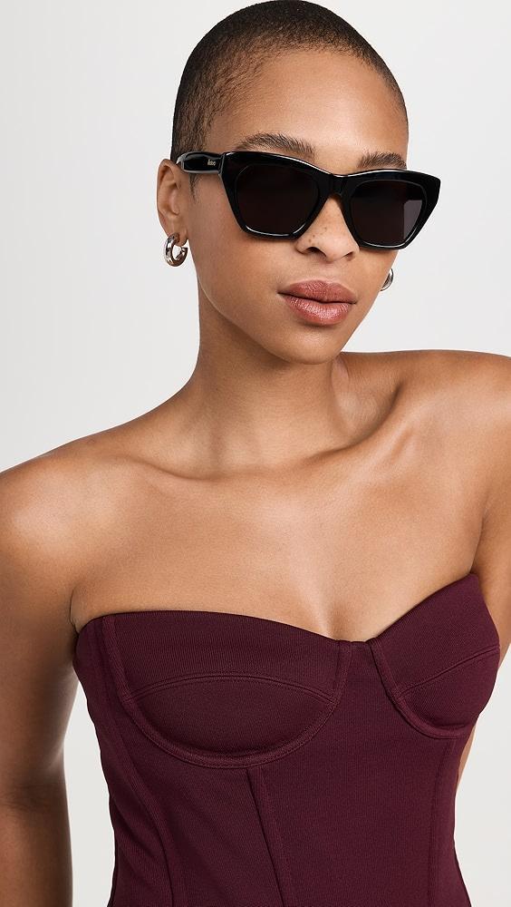 Illesteva Bali Black Sunglasses | Shopbop Product Image