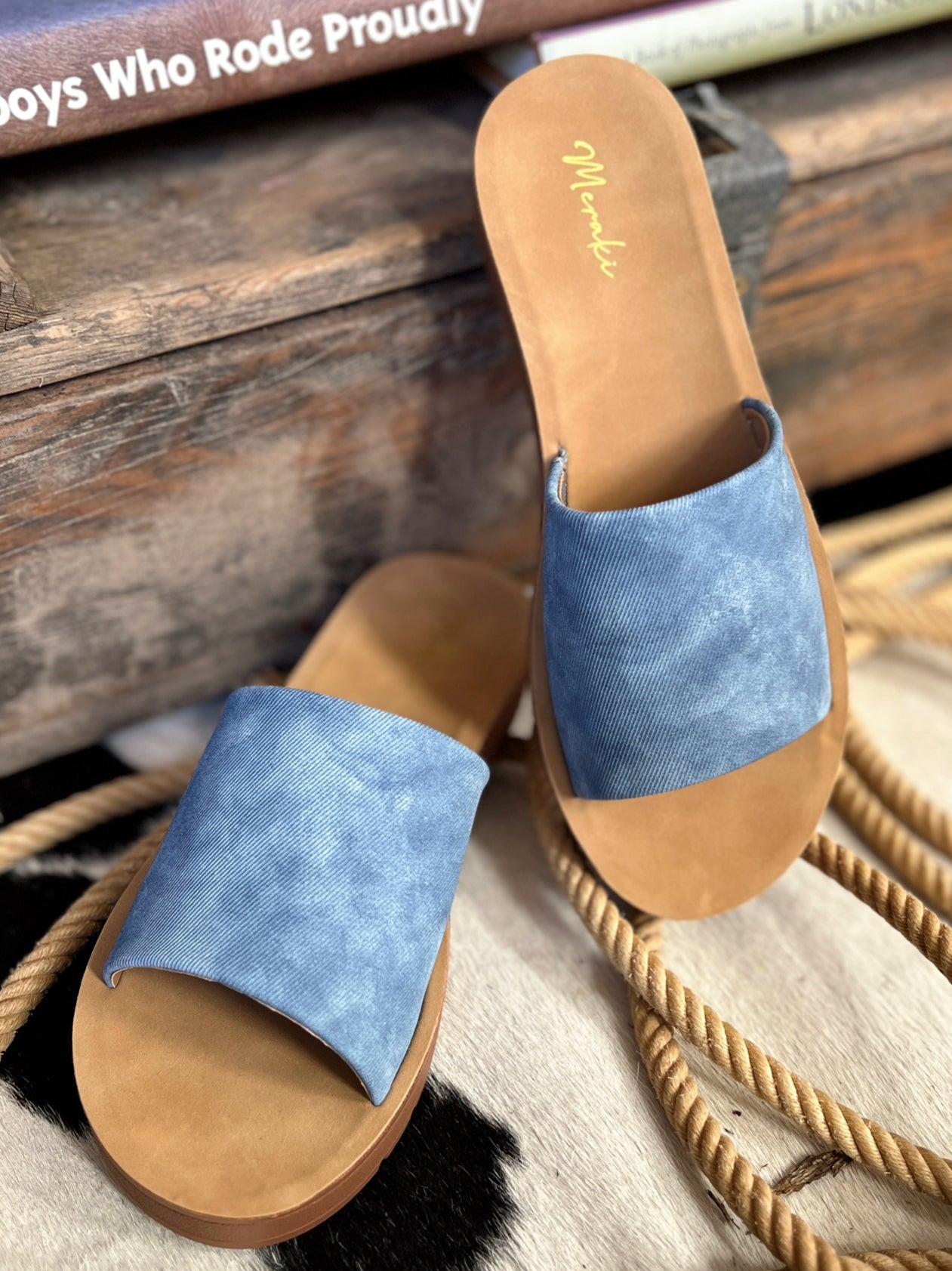 Vera Denim Slides* Product Image