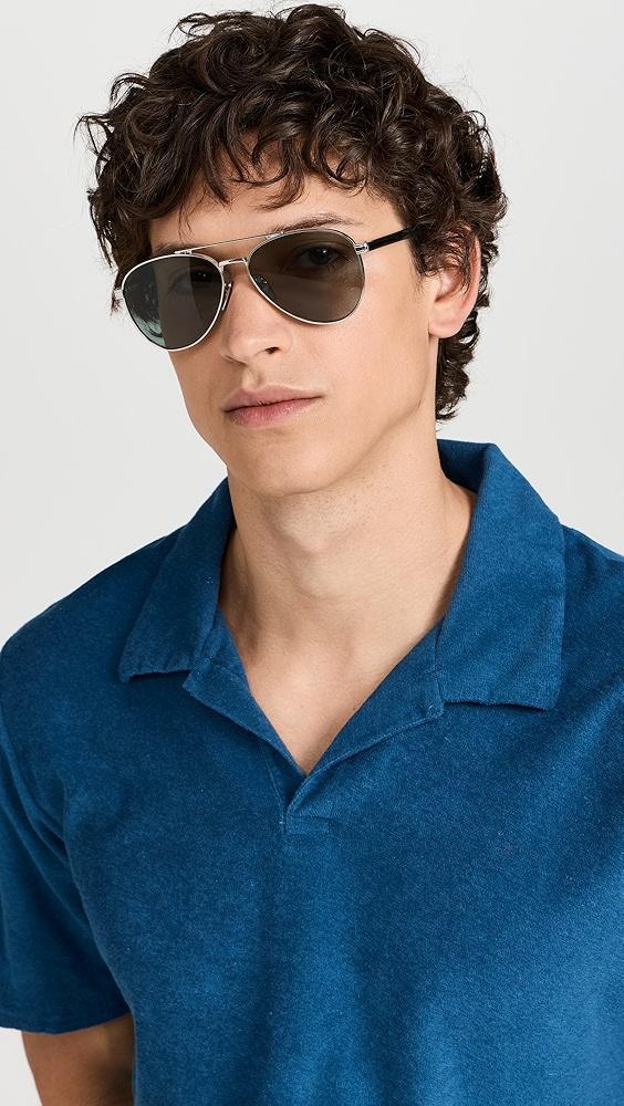 Prada PR A58S Aviator Sunglasses | Shopbop Product Image