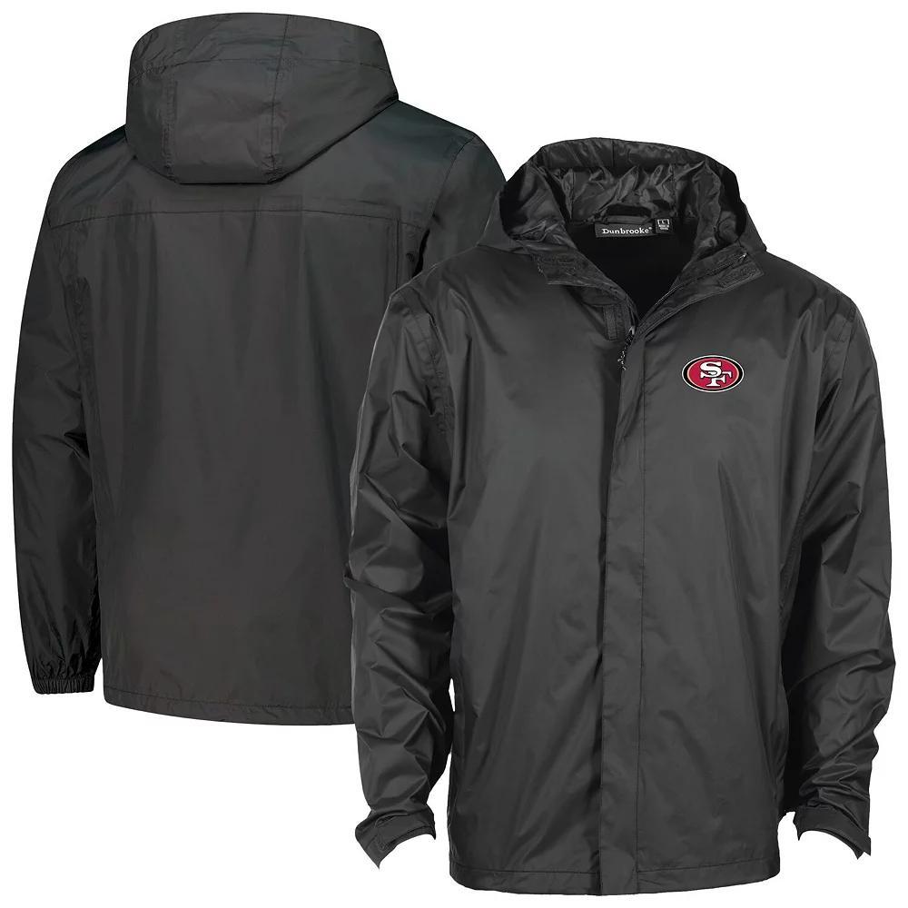 Men's Dunbrooke Black San Francisco 49ers Tropic Waterproof Packable Full-Zip Hoodie Jacket, Size: Small Product Image